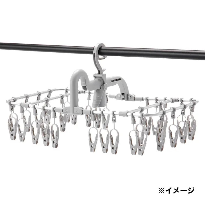 楽干し・楽カケ アルミ洗濯ハンガー 32ピンチ