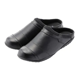 レザー調サンダルシューズ ブラック M