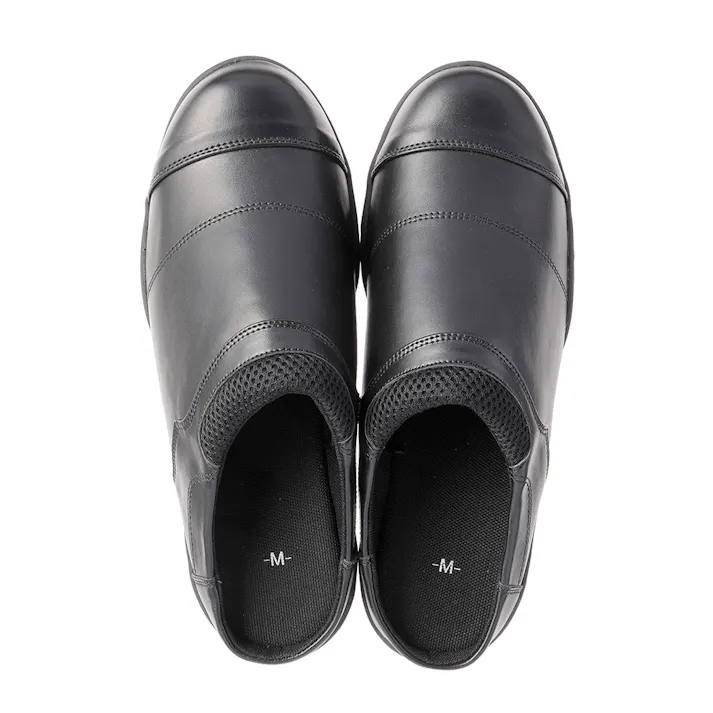 レザー調サンダルシューズ ブラック M