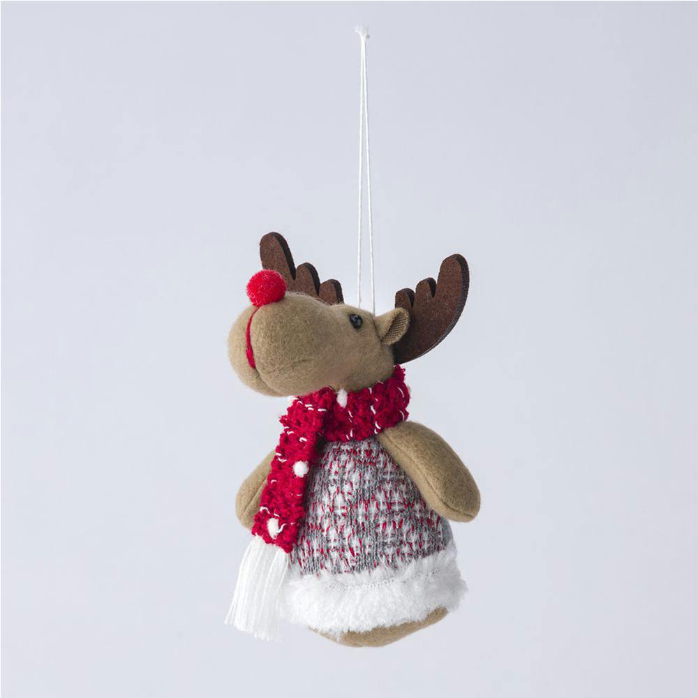 カインズ オーナメント人形 トナカイ レッド オーナメント