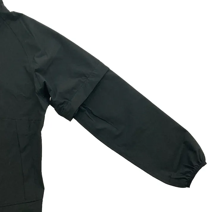 半袖にできるレインジャケット 3L ブラック