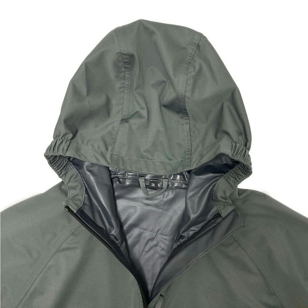 2WAYストレッチレインジャケット グレー 3L | 作業着・作業服・安全靴