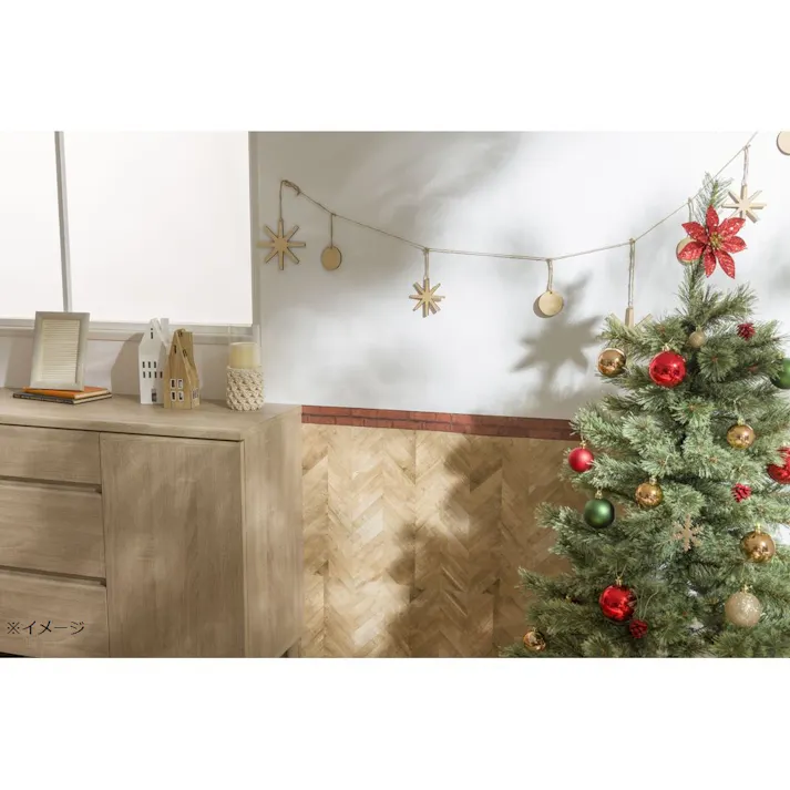 カインズ オーナメント クリップポインセチア レッド