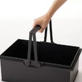 storagebox ハンドル付きコンテナ ブラック 42×28×16.3cm