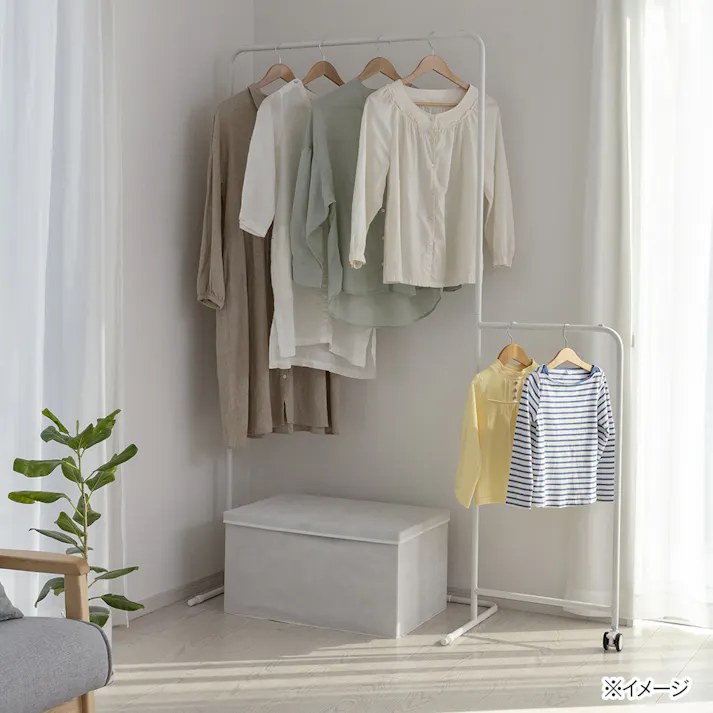 スチールハンガーラック 2段 M ホワイト G30(販売終了)