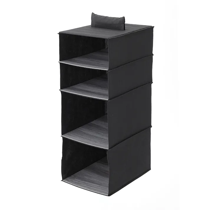 ハンガー収納ケース ブラック M H24