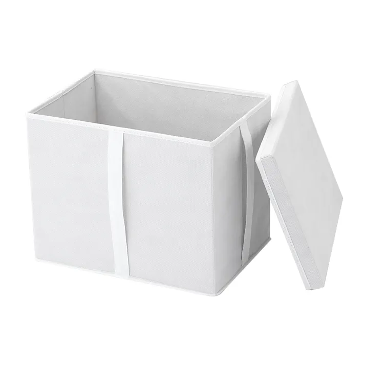 フタ付きケース shuhaco ホワイト 40×28×32cm H25