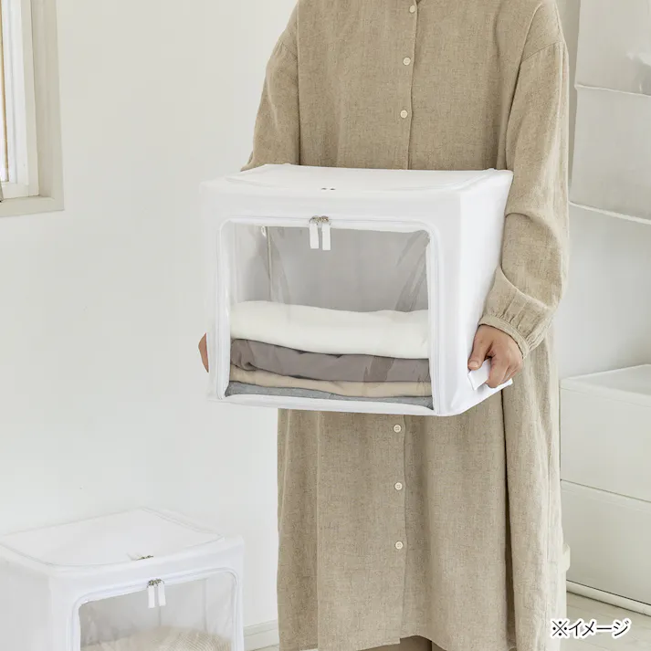 透明窓付きケース shuhaco ホワイト 40×28×32cm H29