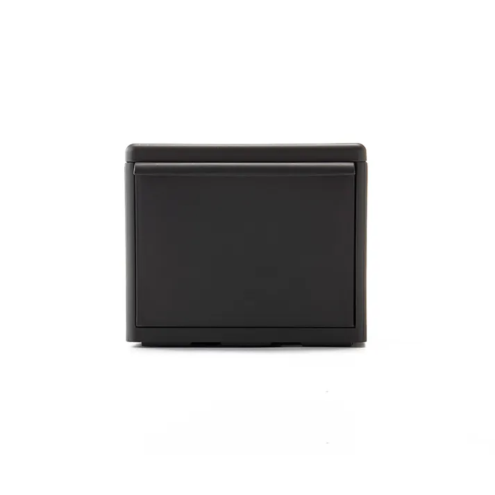 組み合わせて使えるブロック式チェスト ダークグレー 25.5×45×21.5cm