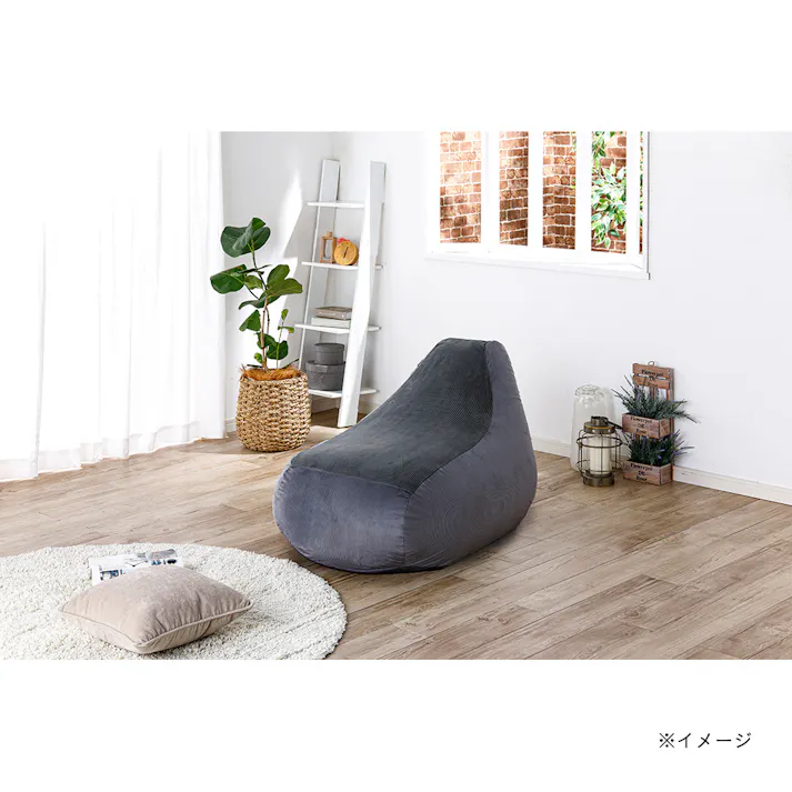 ソファクッション専用カバー L ダークグレー※カバーのみ