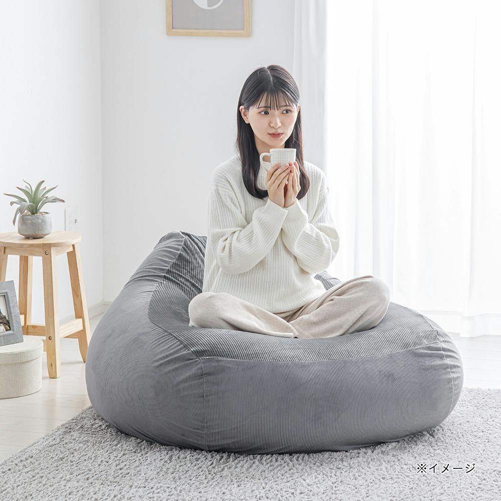 ソファクッション専用カバー LL ダークグレー※カバーのみ | クッション