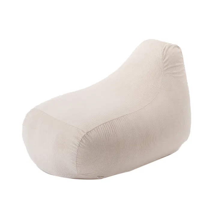 ソファクッション専用カバー L リブホワイト※カバーのみ