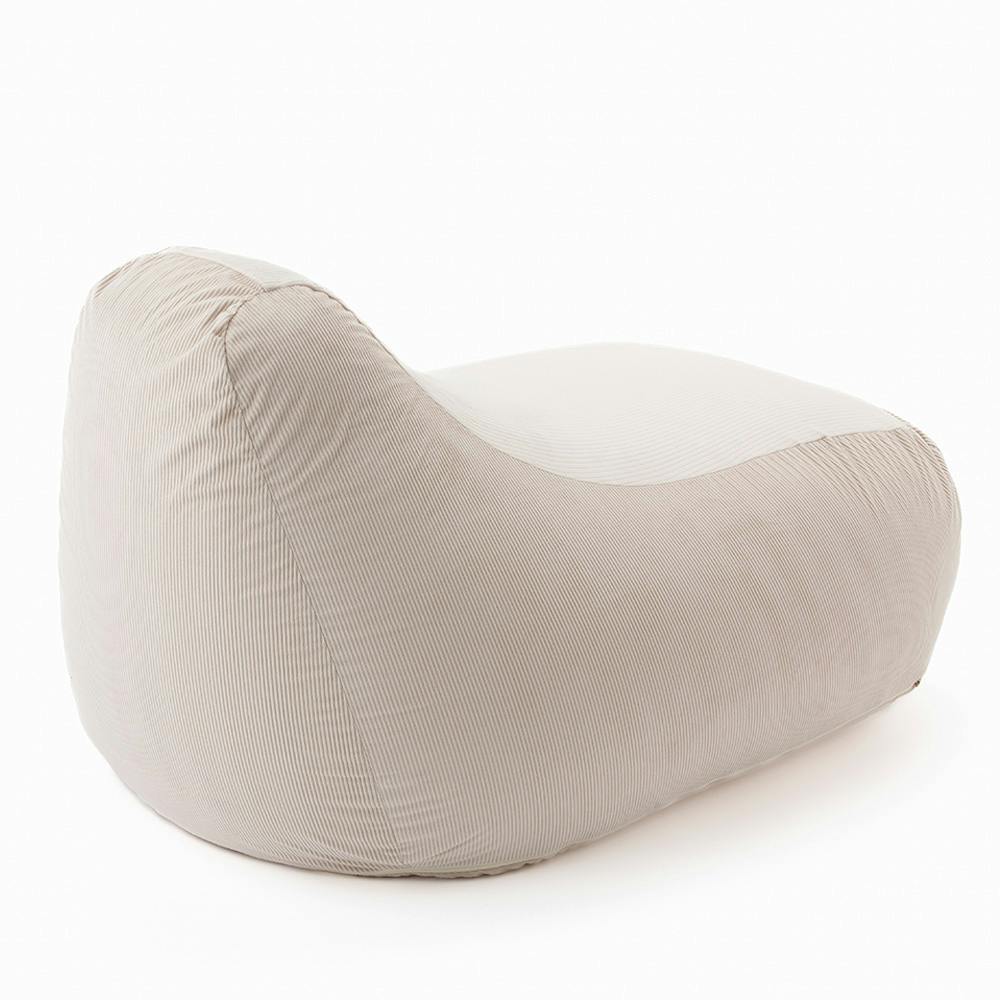 ソファクッション専用カバー L リブホワイト※カバーのみ | クッション