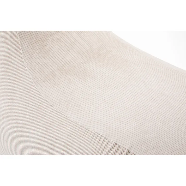 ソファクッション専用カバー L リブホワイト※カバーのみ