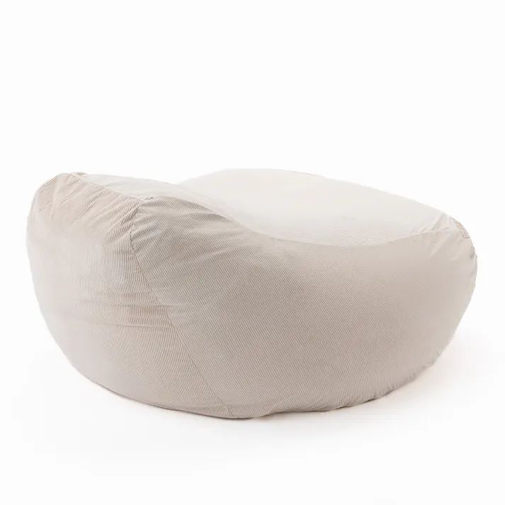 ソファクッション専用カバー LL リブホワイト※カバーのみ