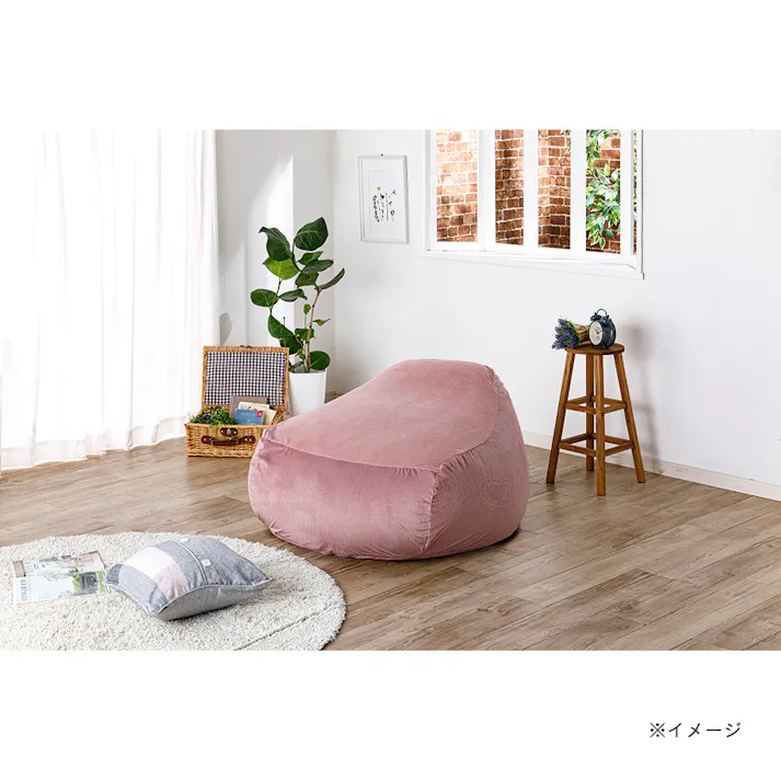 ソファクッション専用カバー LL リブピンク※カバーのみ