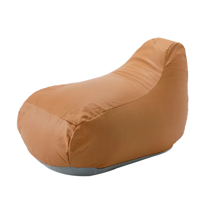 ソファクッション専用カバー L レザー調ブラウン※カバーのみ