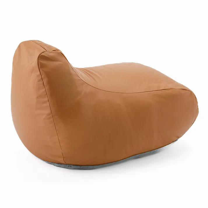 ソファクッション専用カバー L レザー調ブラウン※カバーのみ