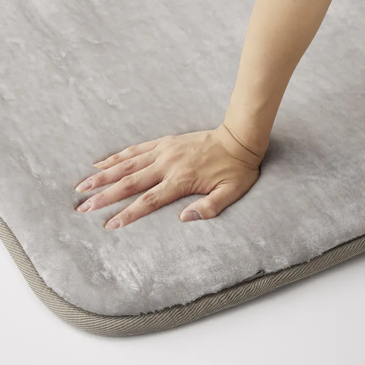 低反発ラグ M-fwaat グレー 180×180cm