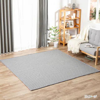 &Pet 低反発キルトラグ fwaat グレー 190×240cm