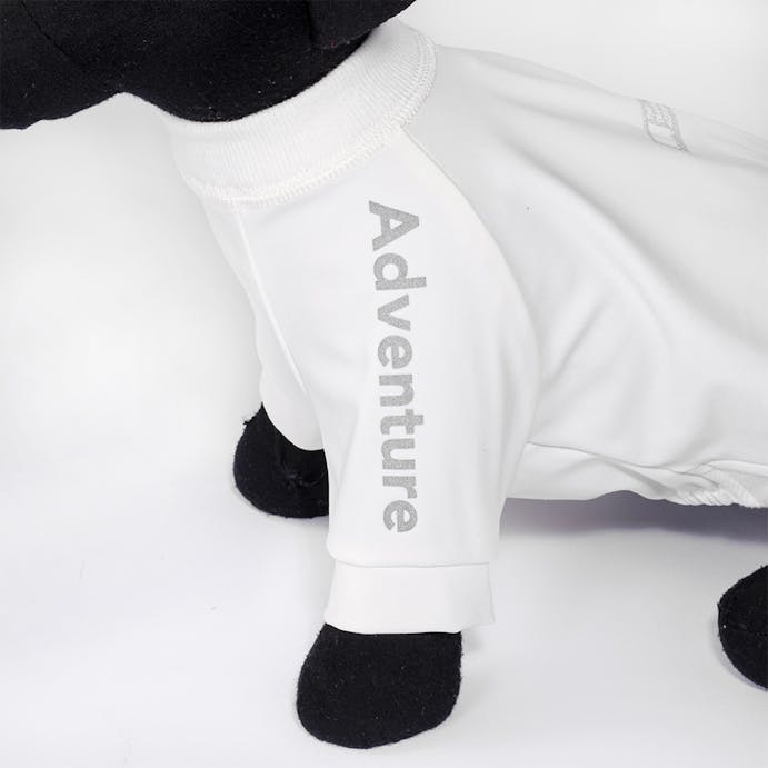 アクティブロゴプリント カットソー ホワイト SSサイズ ペット服(犬の服)(販売終了)
