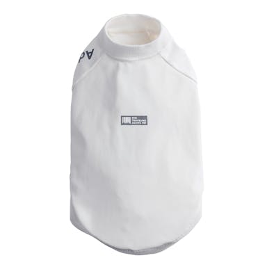 アクティブロゴプリント カットソー ホワイト SDサイズ ペット服(犬の服)(販売終了)