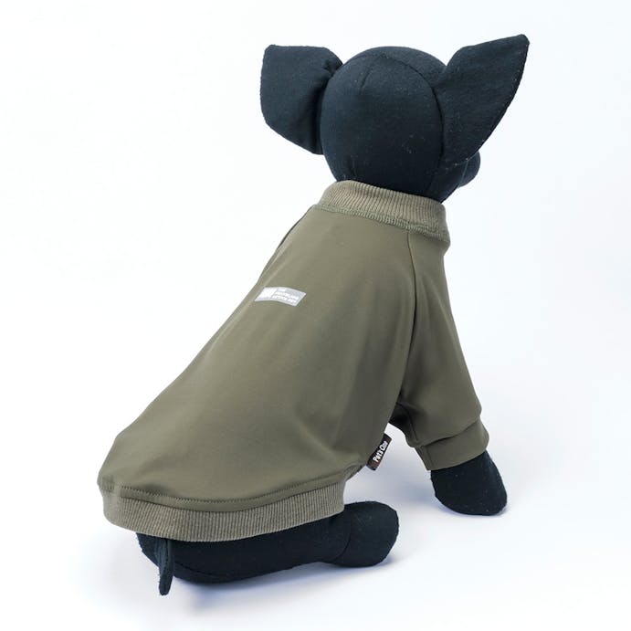 アクティブロゴプリント カットソー モスグリーン SSサイズ ペット服(犬の服)(販売終了)