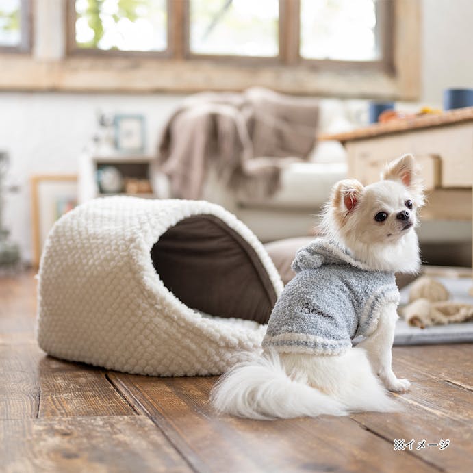 モコクマパーカー ウィンタースカイ Lサイズ ペット服(犬の服)(販売終了)