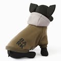 ビッグロゴパーカー カーキ 2Lサイズ ペット服(犬の服)(販売終了)