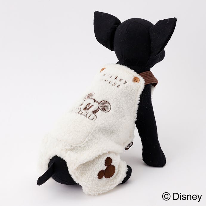 刺繍ボアオーバーオール ミッキーマウス SDサイズ ペット服(犬の服)(販売終了)