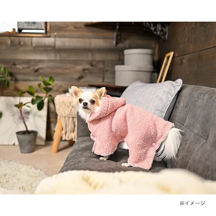22秋冬 着るブランケット ピンク Mサイズ ペット服 犬の服 ペット用品 犬 ホームセンター通販 カインズ