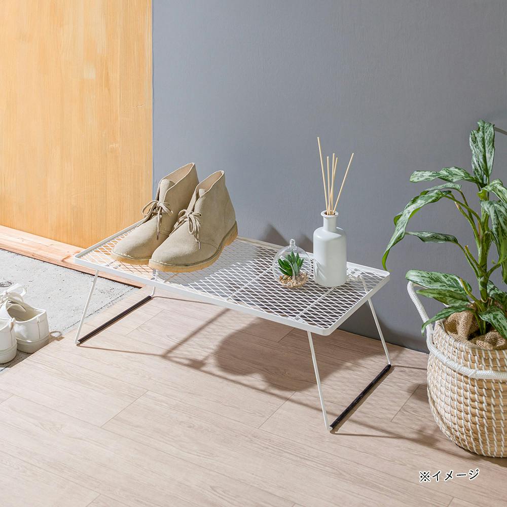 積み重ねる仕切りラック ホワイト | スチールラック・メタル製ラック