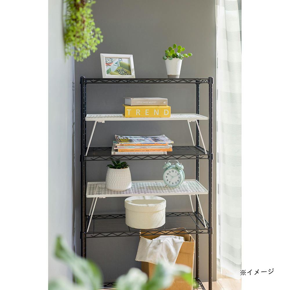 積み重ねる仕切りラック ホワイト | スチールラック・メタル製ラック