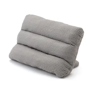 枕にもなる背もたれイス Lepoco アイン グレー 幅58cm 奥行36~41cm 高さ15~34cm リクライニング 枕 足置き 背椅子(販売終了)