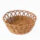レンジで使えるバスケット 丸型 ブラウン