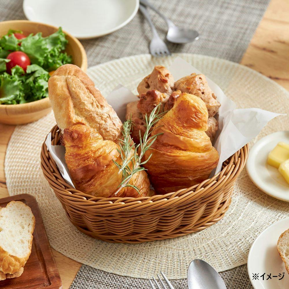 レンジで使えるバスケット オーバル M ブラウン | 卓上用品 通販