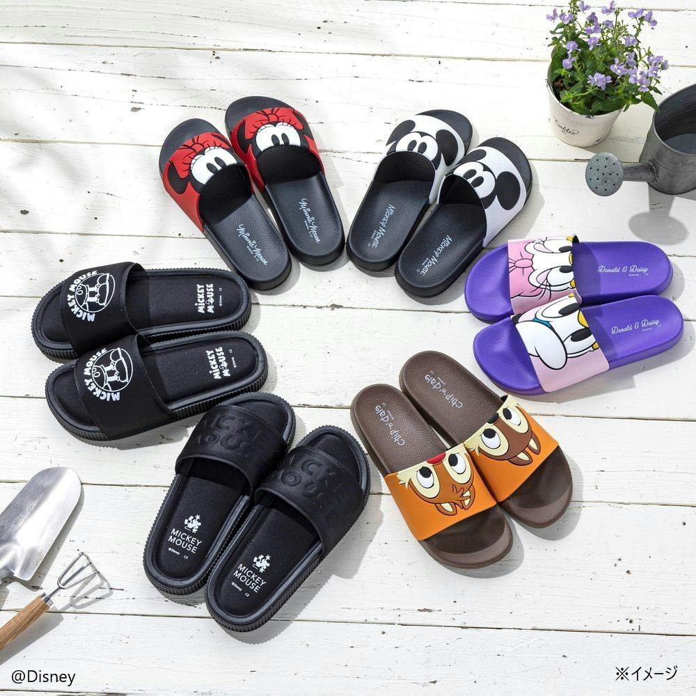 ショコラ★ダイアナ サンダル 23.0ディズニー ミッキーマウス ブラック クッションインソールサンダル ミッキーマウス 24cm | 靴・シューズ