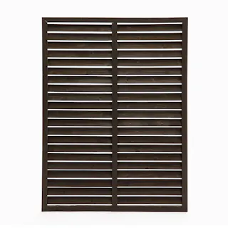 カインズ 二重塗ルーバーラティスフェンス ダークブラウン 90×120cm