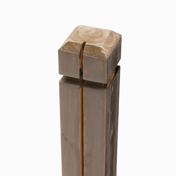 カインズ 二重塗木製ラティスポスト ダークブラウン 6×6×90cm