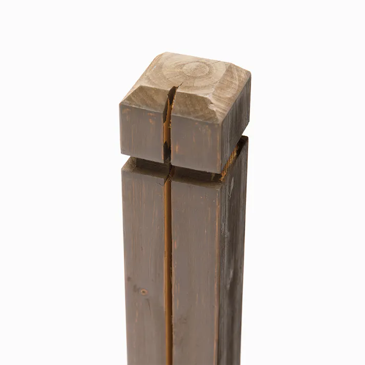 カインズ 二重塗木製ラティスポスト ダークブラウン 6×6×210cm