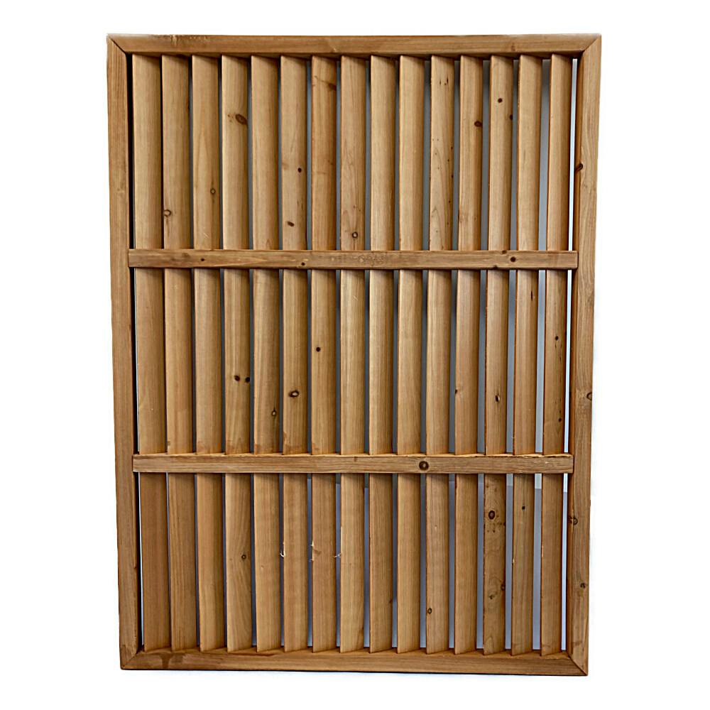 木製横ルーバーラティスフェンス 120×90cm | 園芸用品