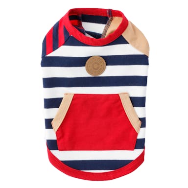 【送料無料】Pet’s One by BEAMS DESIGN クレイジーパターンカットソー ボーダー Lサイズ ペット服(犬の服)