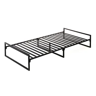 スチールベッドフレーム ブラック 100×200cm