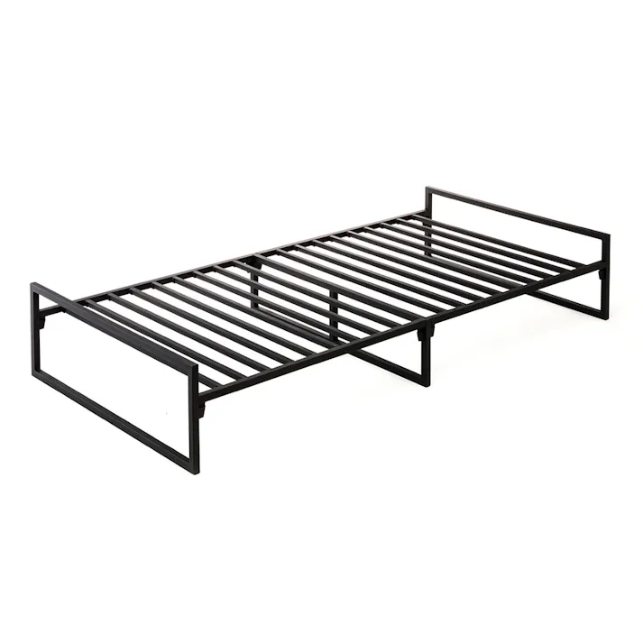 スチールベッドフレーム ブラック 100×200cm
