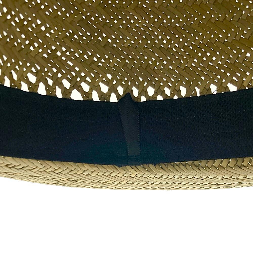 カインズ 紳士イ草帽子 約37cm ブラック | 作業着・作業服・安全靴