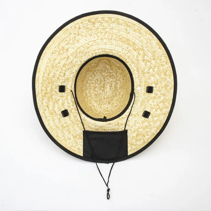 カインズ 紳士日よけ付麦わら帽子 約45cm ブラック