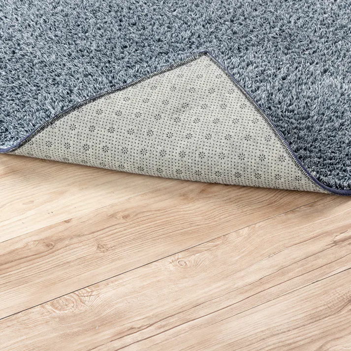 &Pet 洗えるシャギーラグ ネイビー 185×185cm