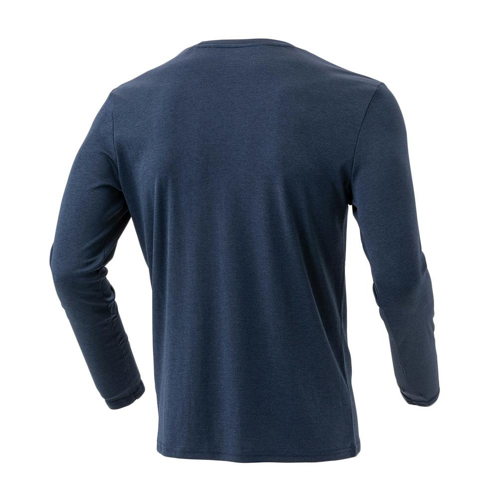 【Sサイズ・正規品】STONE  長袖カットソー ネイビー スピードドライ 肌さらTシャツ 長袖 3L 杢ネイビー(販売終了) | 作業着