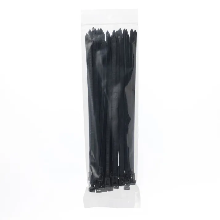 カインズ 緩められる結束バンド 黒 幅7.6mm 長さ300mm 50本