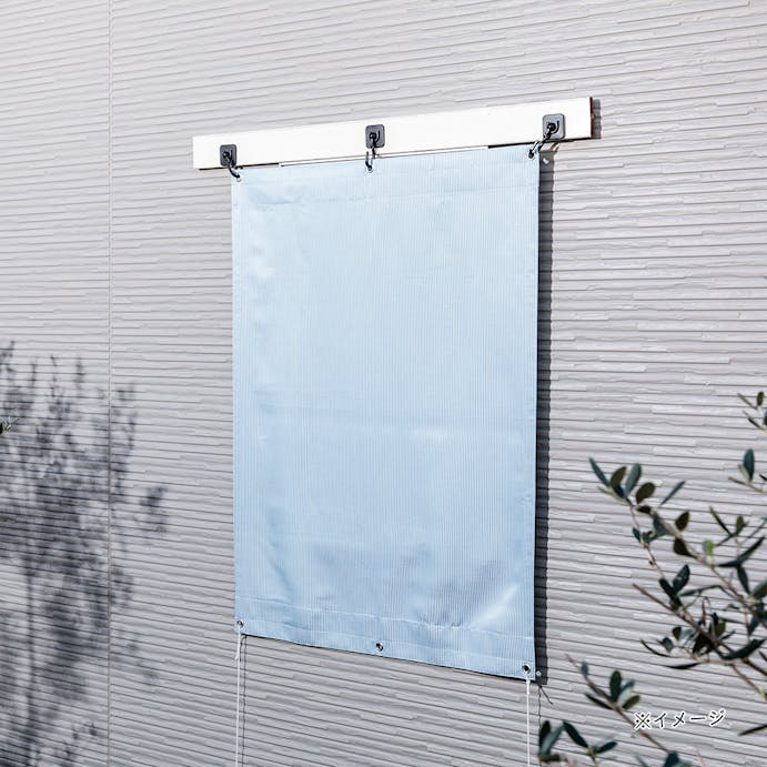 【2024春夏】日よけ 汚れがつきにくい小窓用タープ ヒッコリー ブルー 90×120cm
